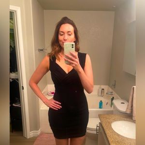 MARCIANO black body con mini dress. Classic and flattering!